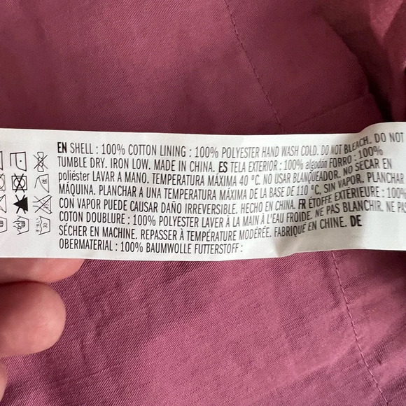 Anthropologie Endless Rose Puff Sleeve Mini Dress Mauve XS Dance Vaca cruise - Picture 12 of 13